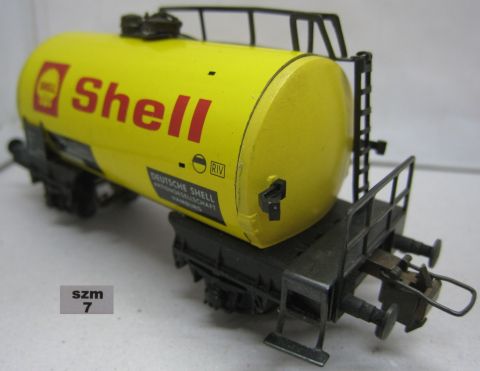 Trix Express 3427 2-achsiger Tankwagen SHELL (szm7) seltene Variante beinahe Neuwertig