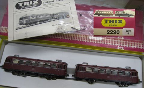Trix Express 2290 VT 989731 + VS 98278 einachsig Angetrieben (szm4) sehr gut Erhalten
