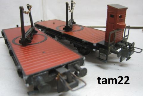 Trix Express 443, 3443 Drehschemelwagen (tam22) sehr schön Erhalten, o OV