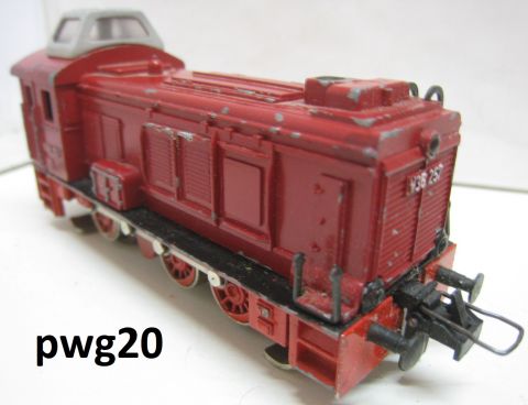 Trix Express 263 2263 V36 257 rot (pwg20) Alter -und Gebrauchs Spuren in OV o. Lasche