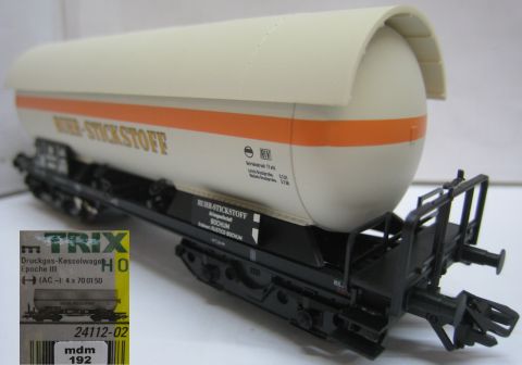 TI/TE 24112-02 H0 Druckgas-Kesselwagen der DB RUHR-STICKSTOFF (mdm192), Top/OV