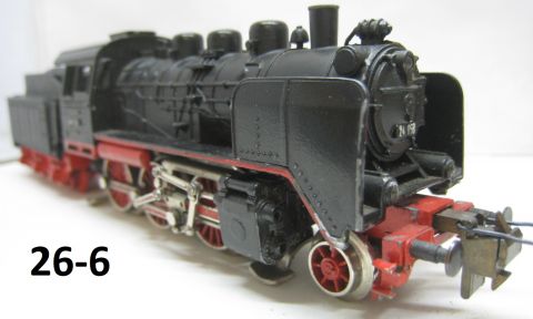 Trix Express 2202 BR 24 058 (25-6) eine Treppe am Tender abgebrochen Klebespuren, sonst sehr schön, o OV