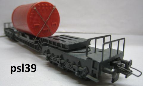 Trix Express 3479 Tiefladewagen mit Kessel (psl39) Nur 1962-64 sehr schön Erhalten o OV