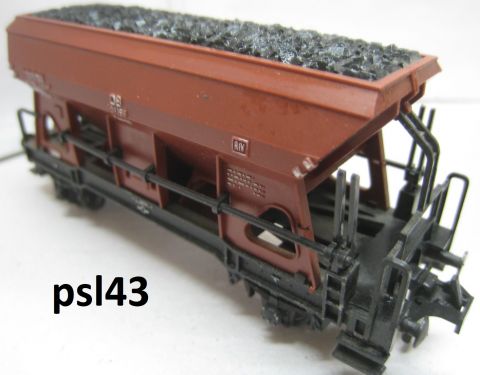 Trix Express 3449 Selbstentladewagen mit Kohlenbeladung (psl43) rundum sehr schön Erhalten o OV