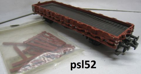Trix Express 435 3435 Rungenwagen o Brh (psl52) inkl einem Satz neue Rungen sehr gut Erhalten o OV