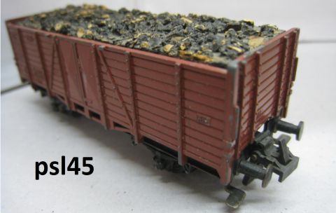 Trix Express TE 20/81 Ko 415 3415 Hochbordwagen o Brh ESSEN (psl45) mit Kohleneinsatz o OV