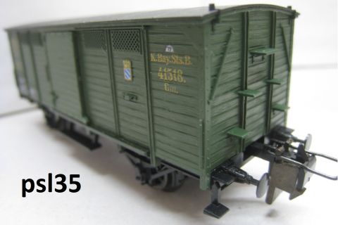 Trix Express 3402 Bay. Ged Güterwagen o Brh (psl35) sehr Erhalten o OV