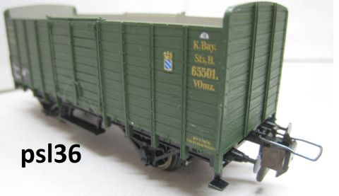 Trix Express 3403 Bay. Offener Güterwagen o Brh (psl36) sehr Erhalten o OVh