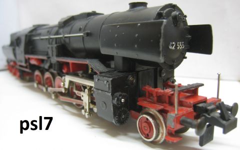 Trix Express 2215 BR 42 555 schwere Güterzug Lokomotive (psl7) 3-achsig Angetrieben, geprüft mit Alters und Gebrauch Spuren, gut Erhalten, o OV.