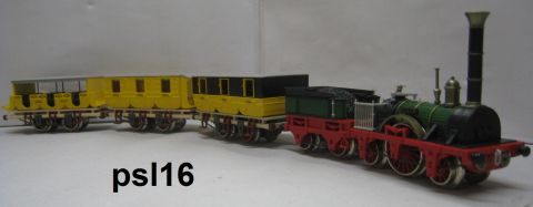 Trix Express 1300 Der Adler komplett, ohne Abbrüche, (psl16) gelb, graue Lager, dkl braune Treppen inkl 5 Ersatztreppen ;-) o OV