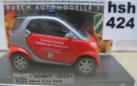 Busch 030004 Smart City Coupe  FW Nordrhein Westfalen (hsh424)
