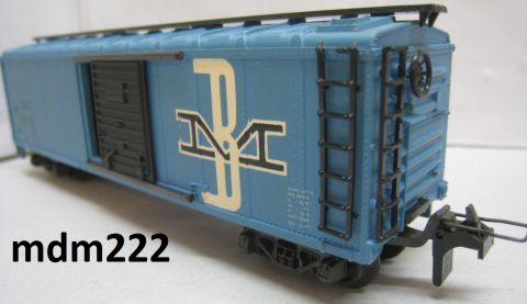 Riv/TE 3972 US-Boxcar blau der BOSTON & MAINE (mdm222) rundum sehr gut Erhalten, o OV