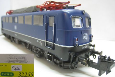 Trix Express 32255 E 1102124-5 der DB blau, (us186) mit allen Papieren TOP/OV 