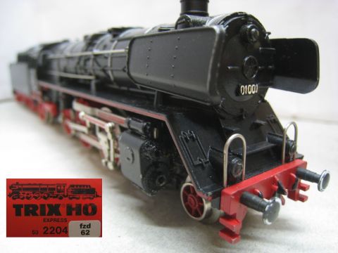 Trix Express 2204  Schnellzug Dampflok BR 01 001 (fzd62) Witte Windleitbleche, sehr schön Erhalten, OV