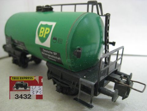 Trix Express 3432 Tankwagen BP 2-achsig (us376), sehr schön OV