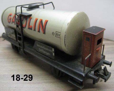 Trix Express 20/78G Tankwagen GASOLIN silber 2A m Brh (18-29) nur 1950-59, rundum schön Erhalten, o OV
