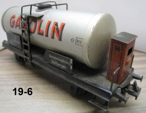 Trix Express 20/78G Tankwagen GASOLIN silber 2A m Brh (19-6) nur 1950-59, rundum schön Erhalten, o OV