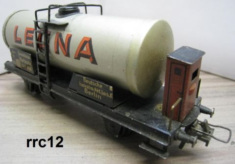 Trix Express 20/78G Tankwagen LEUNA silber 2A m Brh (rrc12) nur 1949-50, mit Alters und Gebrauchs Spuren, selten, noch gut Erhalten, o OV