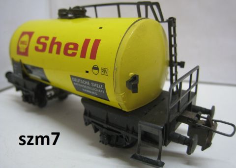 Trix Express 3427 Tankwagen SHELL 2A gelb (szm7) TOP  ESSO Blech