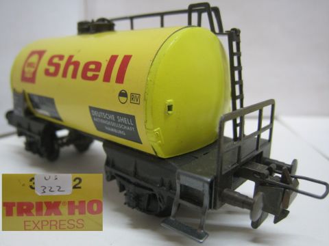 Trix Express 3427 Tankwagen SHELL 2A schwefelgelb (us322) TOP/OV