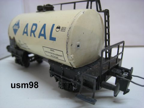 Trix Express 3428 Tankwagen ARAL 2A (usm98) weiß noch gut Erhalten, o OV