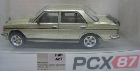 Premium ClassiXXs No. PCX870177 Mercedes W123 AMG resedagrün met 1/87 (hdh427) TOP/OV