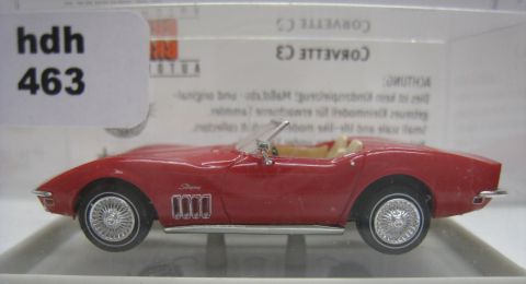 Brekina 19969 Corvette C3 Cabrio rot 1/87 (hdh463) TOP/OV