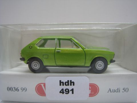 Wiking 003699 Audi 50 grün met (hdh491) TOP/OV