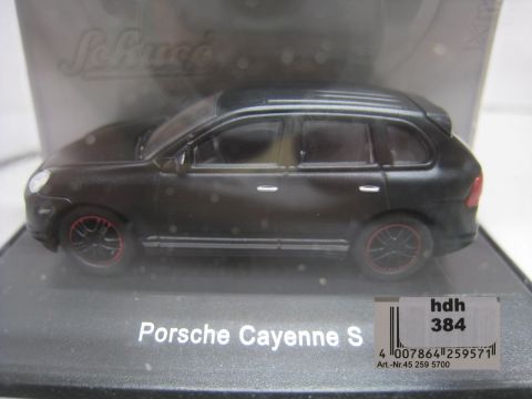 Schuco 1/87 259571 Porsche Cayenne S mattschwarz (hdh384) TOP/OV