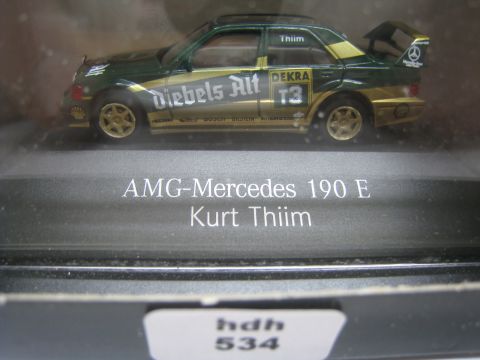 Herpa AMG Mercedes 190 E Diebels Alt Thiim(hdh534) TOP/OV