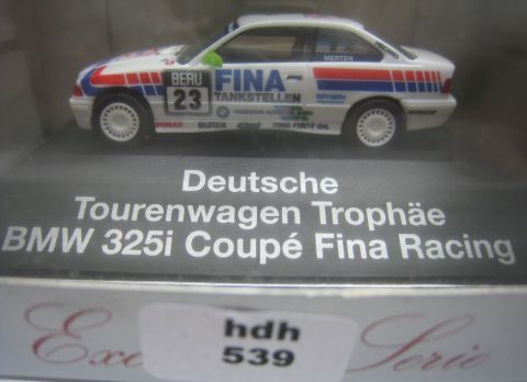 Herpa Exclusive Serie BMW 325i Coupè Fina Racing Deutsche Tourenwagen Trophäe (hdh539) TOP/OV