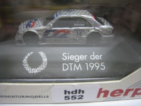 Herpa 036405 Mercedes silber D2 Schneider Sieger der DTM 1995 (hdh552) TOP/OV