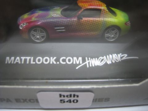 Herpa Exclusive Serie 101929 Mecedes SLS AMG Mattlook design Edition 2 (hdh540) TOP/OV