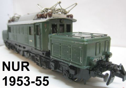 Trix Express 760 E 94 007 mit 2 Schrauben-Pantographen und Umbau-Permamotor 1953-55