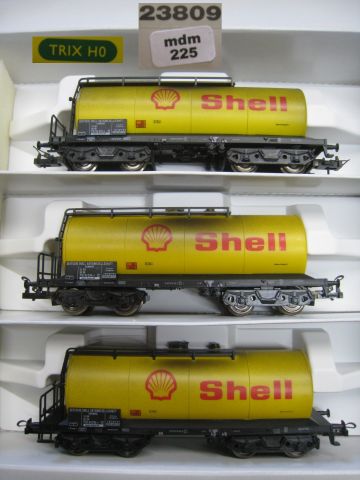 Trix International 23809 Tankwagen Set Shell ab Werk gealtert, (mdm225) TOP/OV