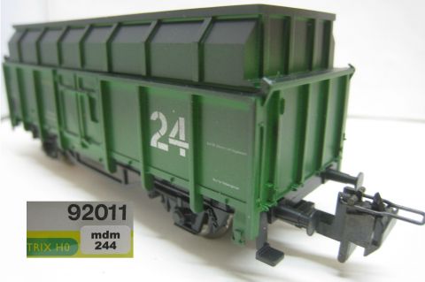 TI/TE 92011 Kokswagen Nr 24 grün Werks gealtert (mdm244) TOP/OV