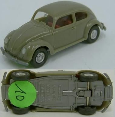 Wiking Volkswagen Käfer geteilte Heckscheibe grau w 10